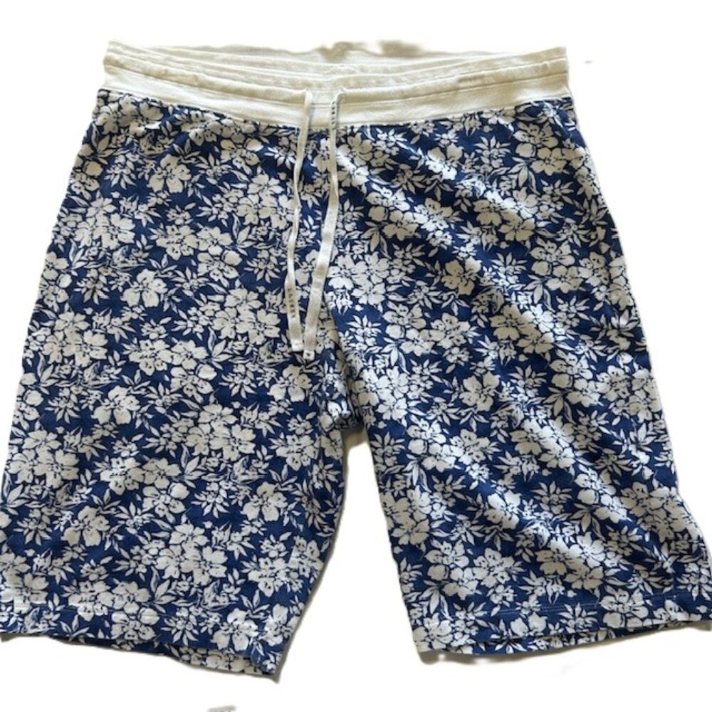 Lauren Essentials Ladies Seepwear Pants Shorts Large Blue Floral